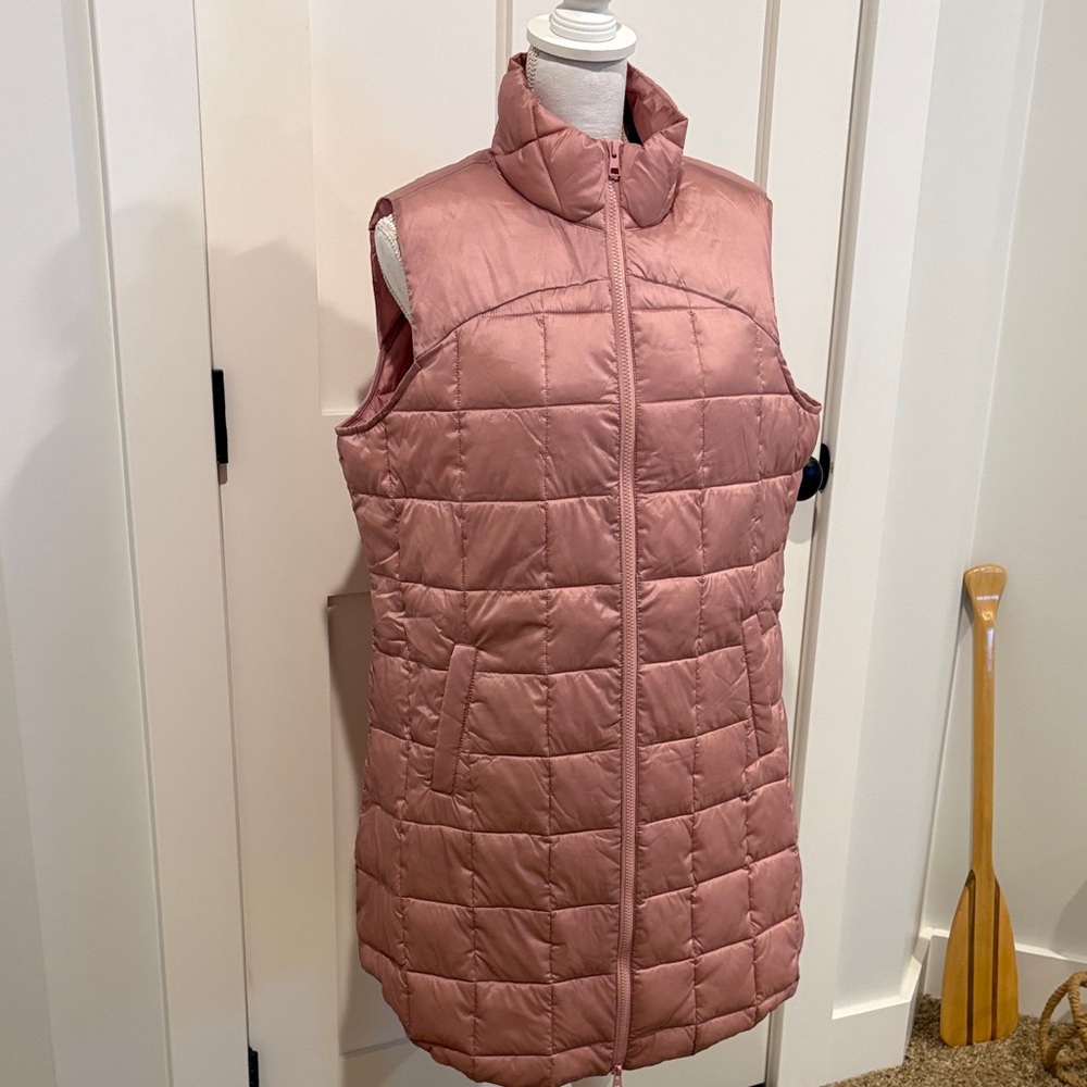 Christopher & Banks Blush Quilted Vest L